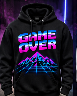 GAME OVER Black / Neon Hoodie