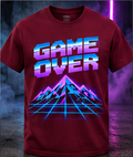 GAME OVER Burgundy / Ice Tee
