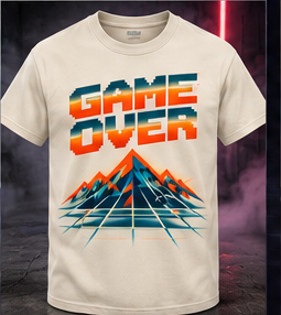 GAME OVER Cream / Retro Tee