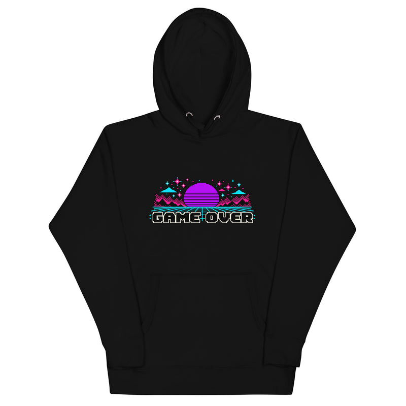 GAME OVER — Electric Violet Premium Hoodie